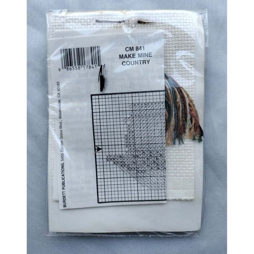 Dale Burdett Cross Stitch Kit Set "Make Mine Country" & "For Teacher" 1987 Minis - Picture 8 of 9